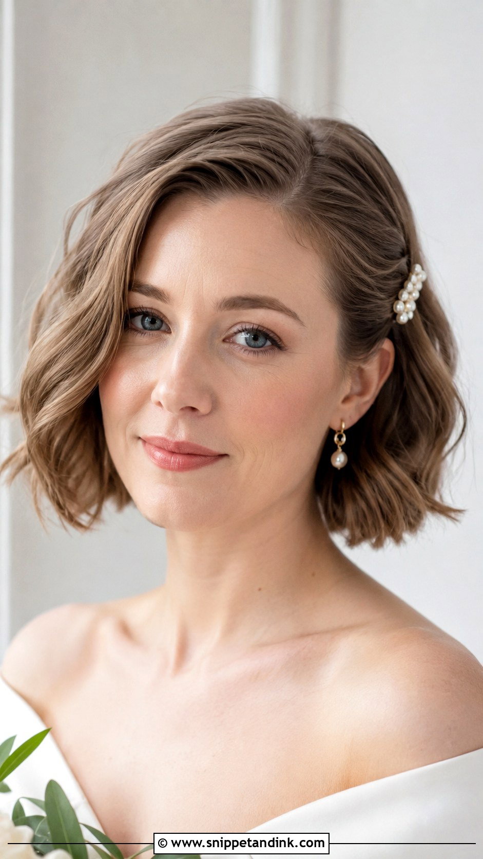 Light Brown Wedding Hair Short Bob - Snippet and Ink - 15 Light Brown Wedding Hair Ideas