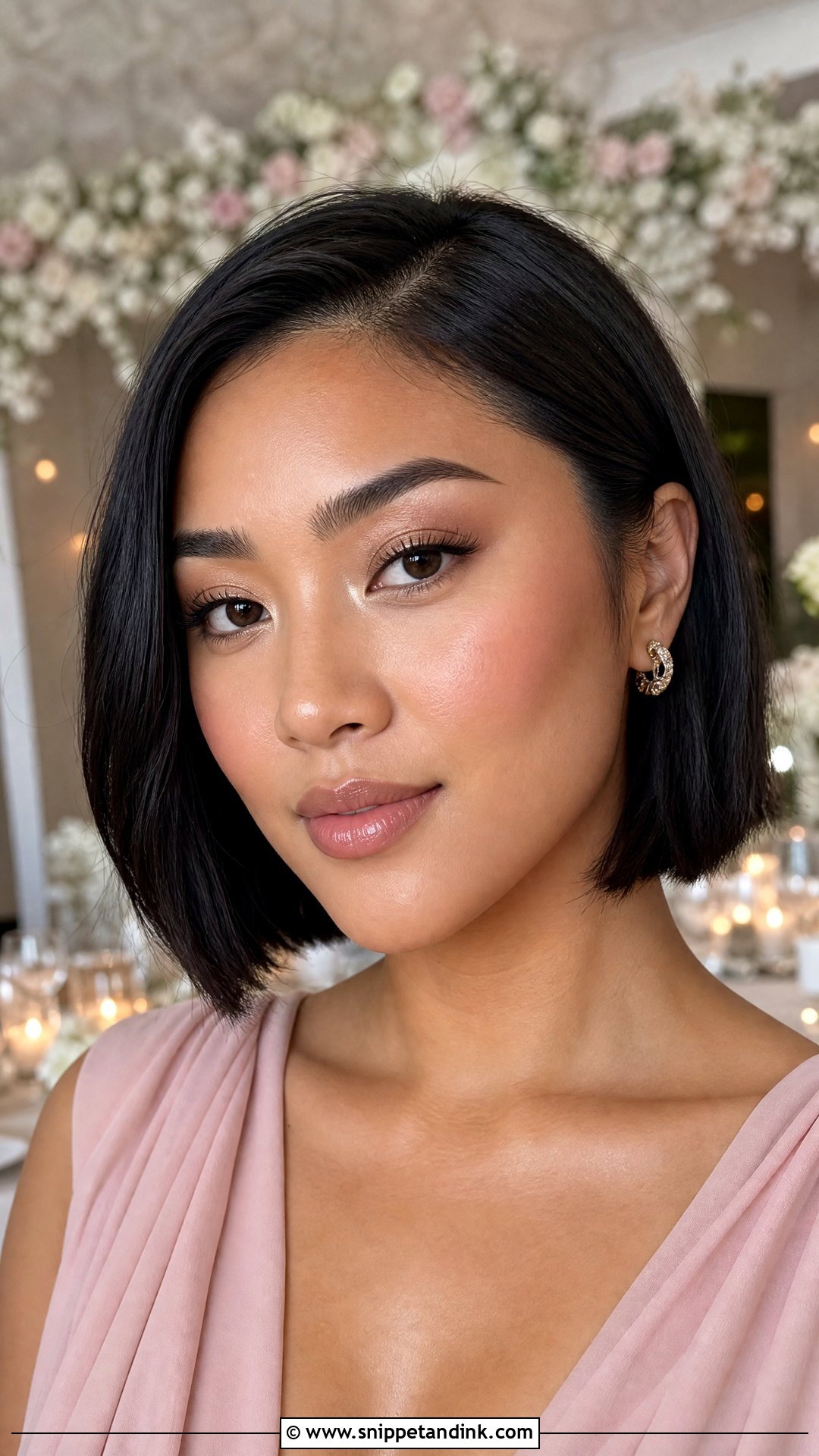Light Glossy Wedding Party Makeup - Snippet and Ink - 20 Light Makeup for Wedding Party Ideas