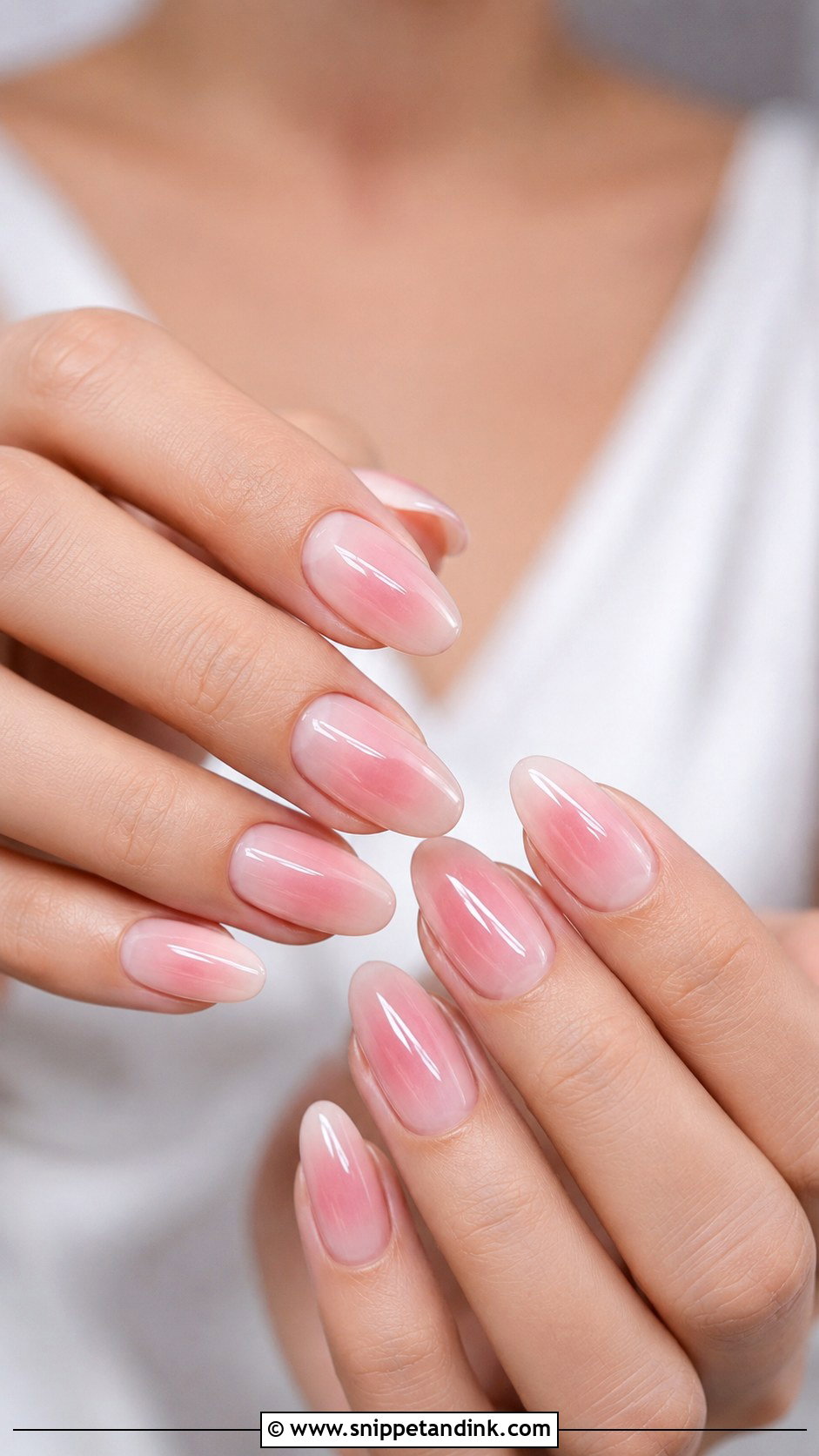 Light Pink Blush Bridal Nails - Snippet and Ink - 20 Light Pink Bridal Nails