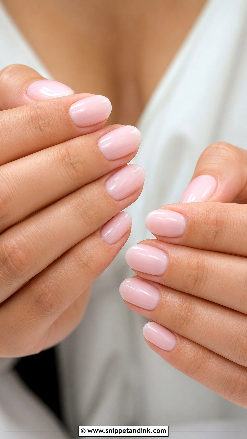 Light Pink Milky Bridal Nails - Snippet and Ink - 20 Light Pink Bridal Nails