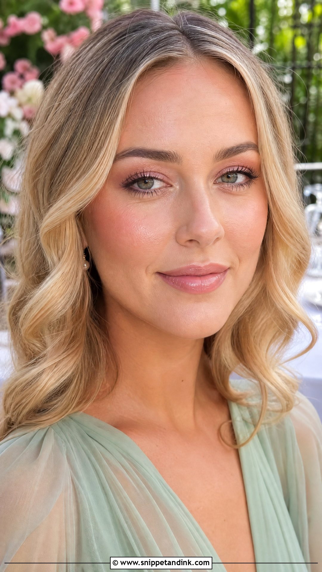 Light Pink Nude Makeup For Brown Eyes - Snippet and Ink - 20 Natural Wedding Guest Makeup for Brown Eyes