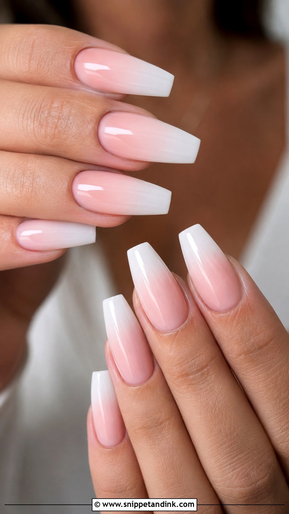Light Pink Ombre Bridal Nails - Snippet and Ink - 20 Light Pink Bridal Nails