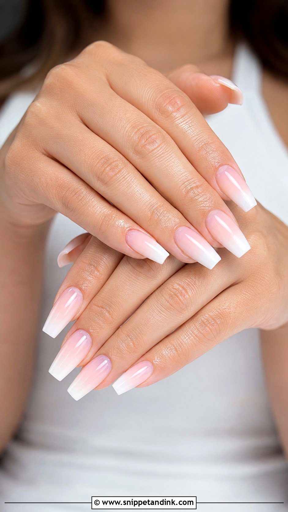 Light Pink Ombre Wedding Nails - Snippet and Ink - 20 Light Pink Wedding Nails