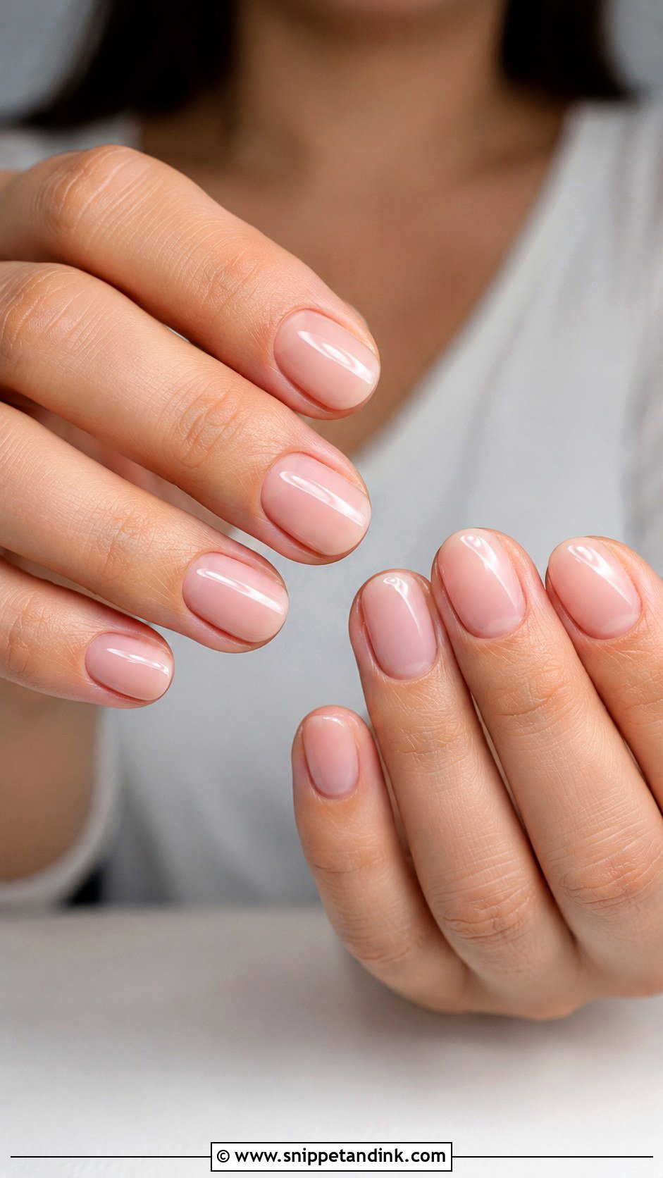 Light Pink Short Wedding Nails - Snippet and Ink - 20 Light Pink Wedding Nails