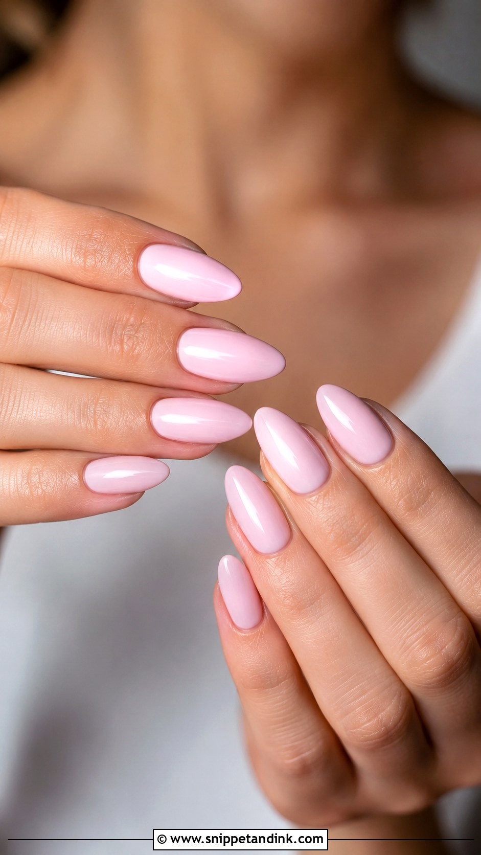 Light Pink Square Bridal Nails - Snippet and Ink - 20 Light Pink Bridal Nails