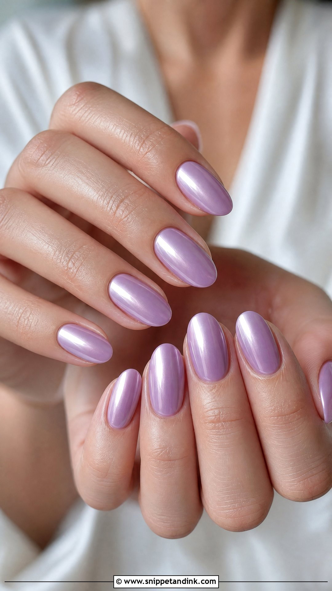 Lilac Chrome Purple Wedding Nails - Snippet and Ink - 25 Purple Wedding Nails