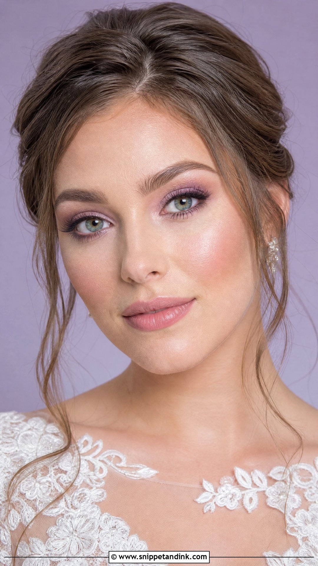 Lilac Wedding Makeup For Green Eyes - Snippet and Ink - 20 Green Eye Wedding Makeup Ideas