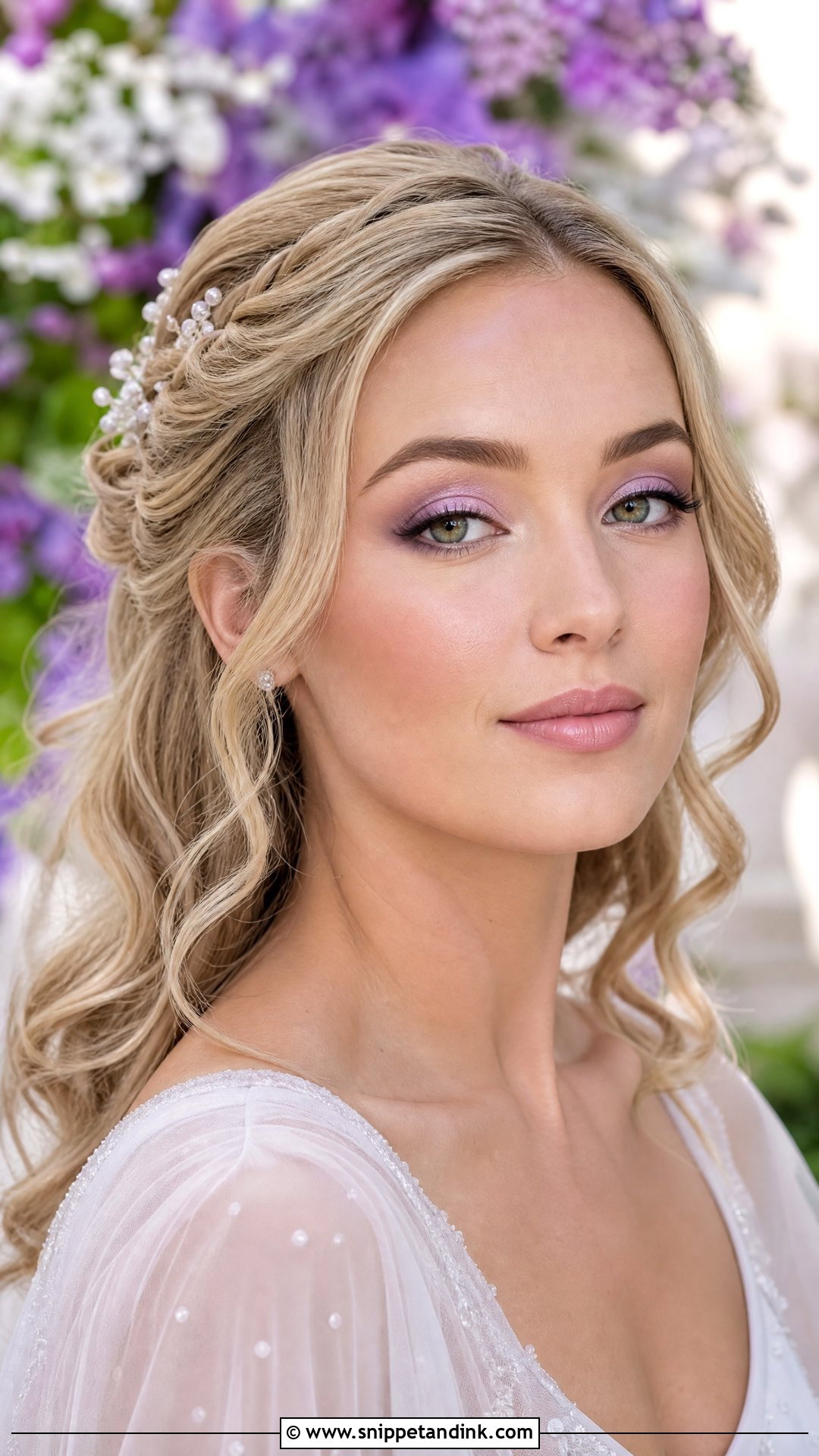 Lilac Wedding Makeup for Green Eyes - Snippet and Ink - 20 Soft Wedding Makeup for Green Eyes