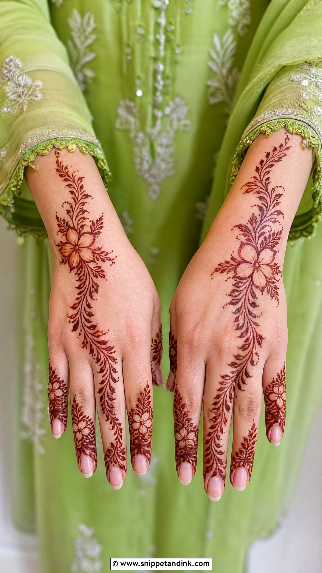Lime Green Mehendi Outfit For Bride - Snippet and Ink - 25 Green Mehendi Outfits for Bride
