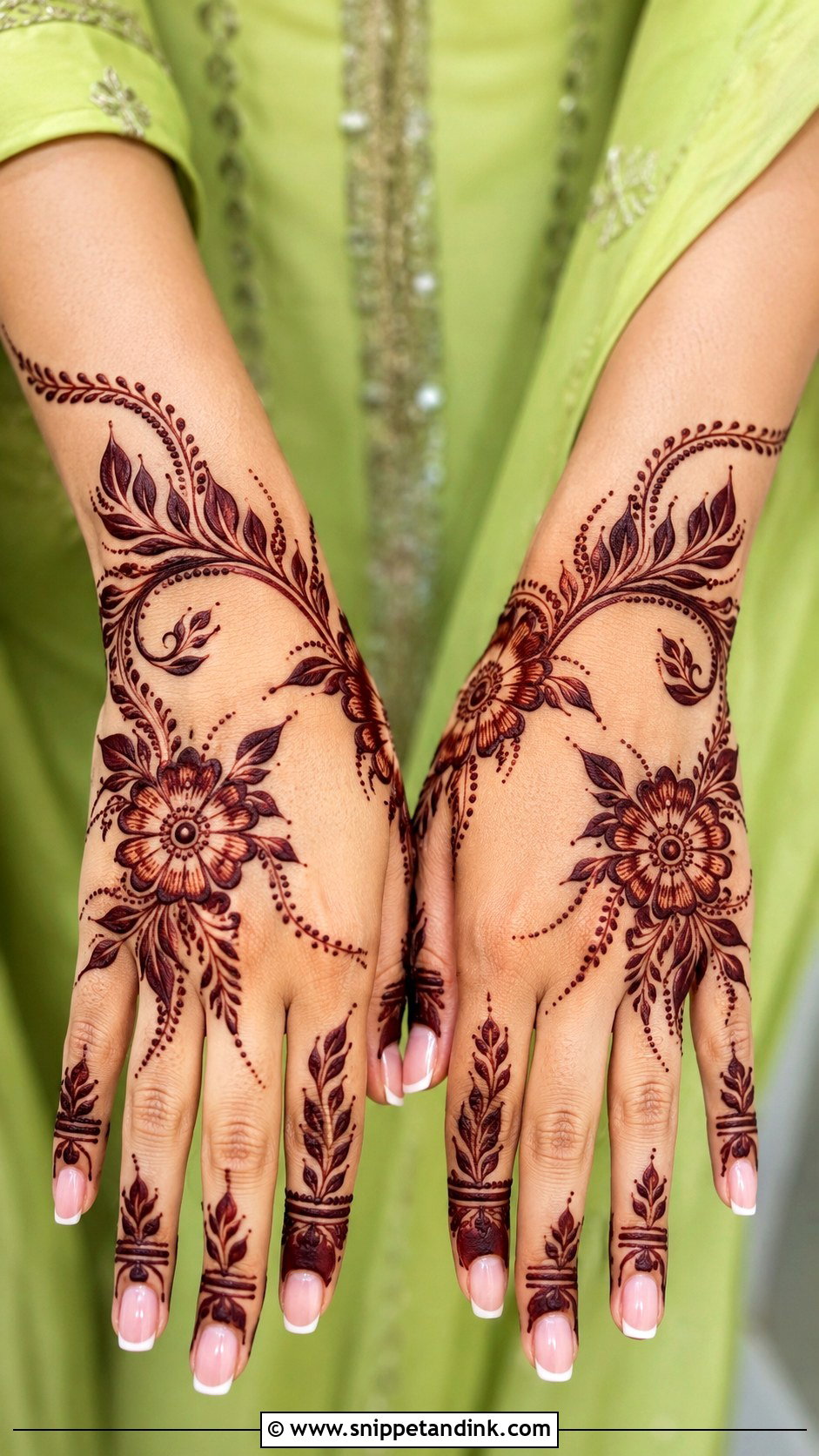 Lime Green Mehndi Dress For Bride - Snippet and Ink - 35 Mehndi Dress for Bride Ideas