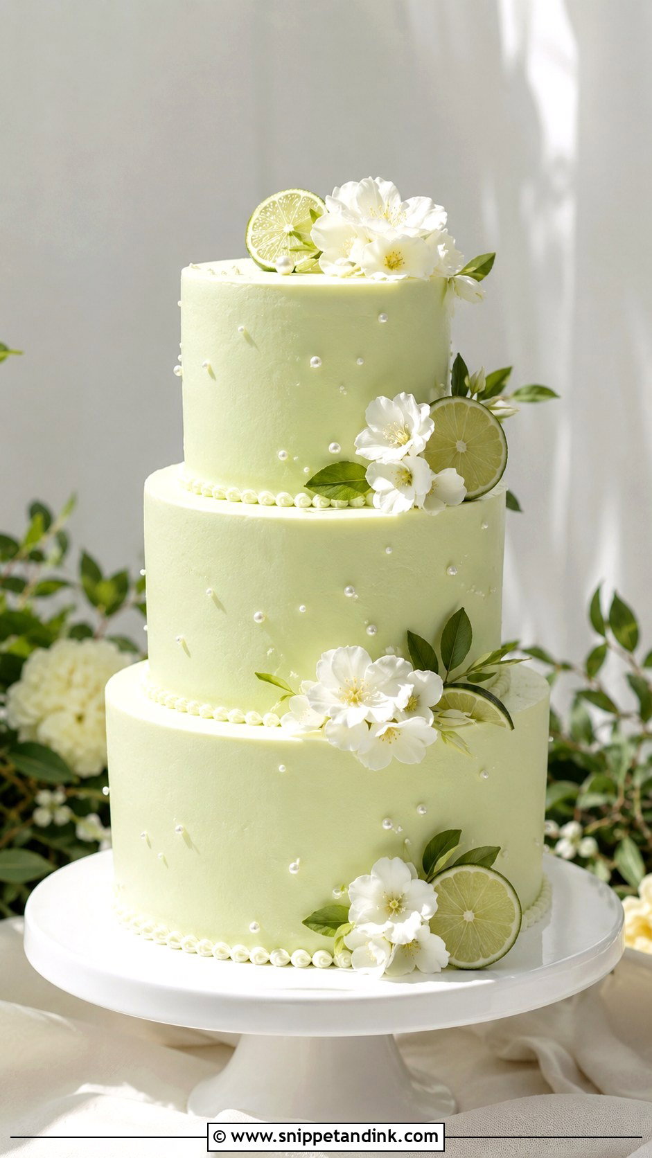 Lime Sorbet Wedding Cake - Snippet and Ink - 20 Sorbet Wedding Cake Ideas