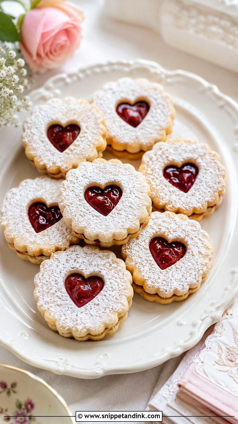 Linzer Cookies - Snippet and Ink - 20 Vintage Wedding Cookies