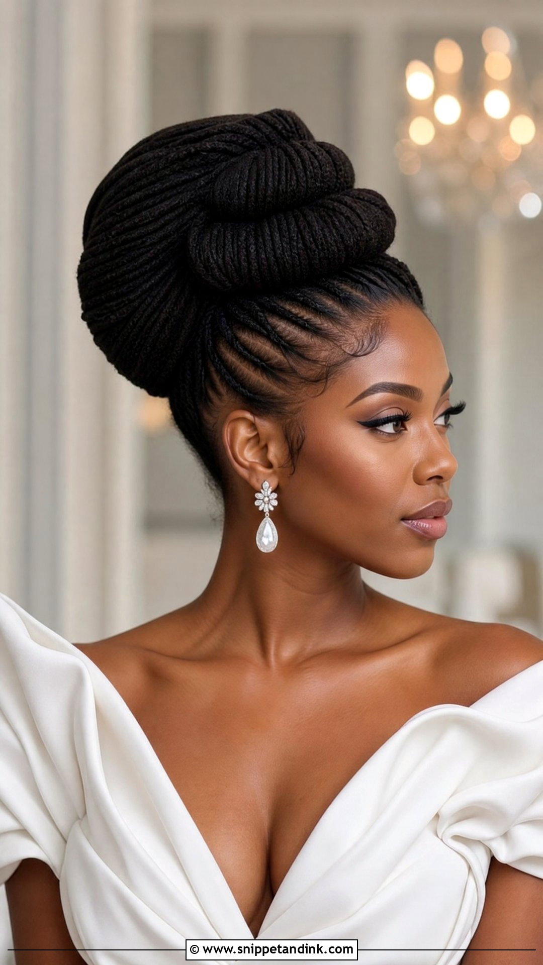 Loc Barrel Roll Updo - Snippet and Ink - 20 Wedding Hairstyles for Locs