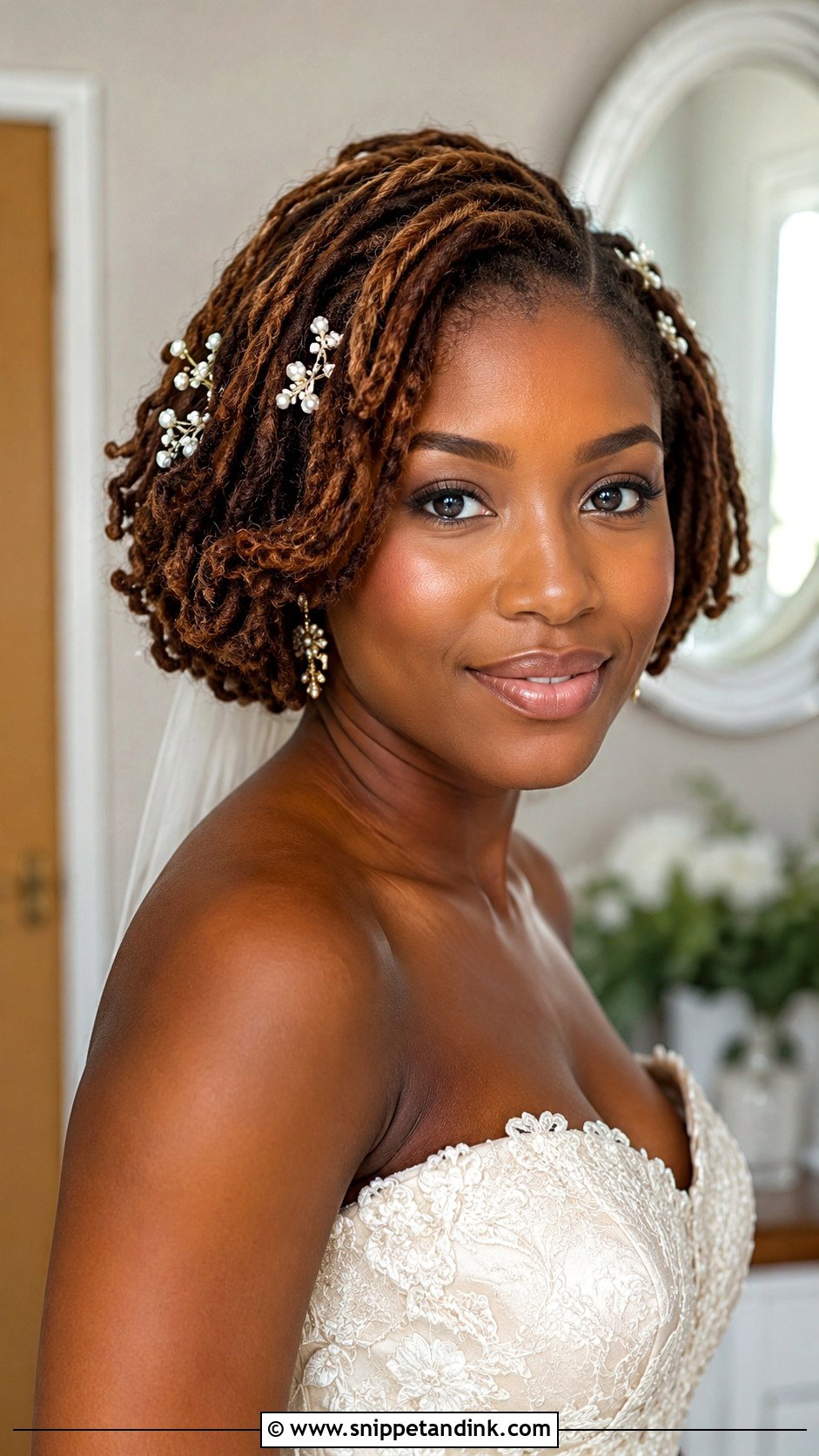 Loc Bob Wedding Hairstyle - Snippet and Ink - 20 Elegant Loc Styles Wedding Hairstyles