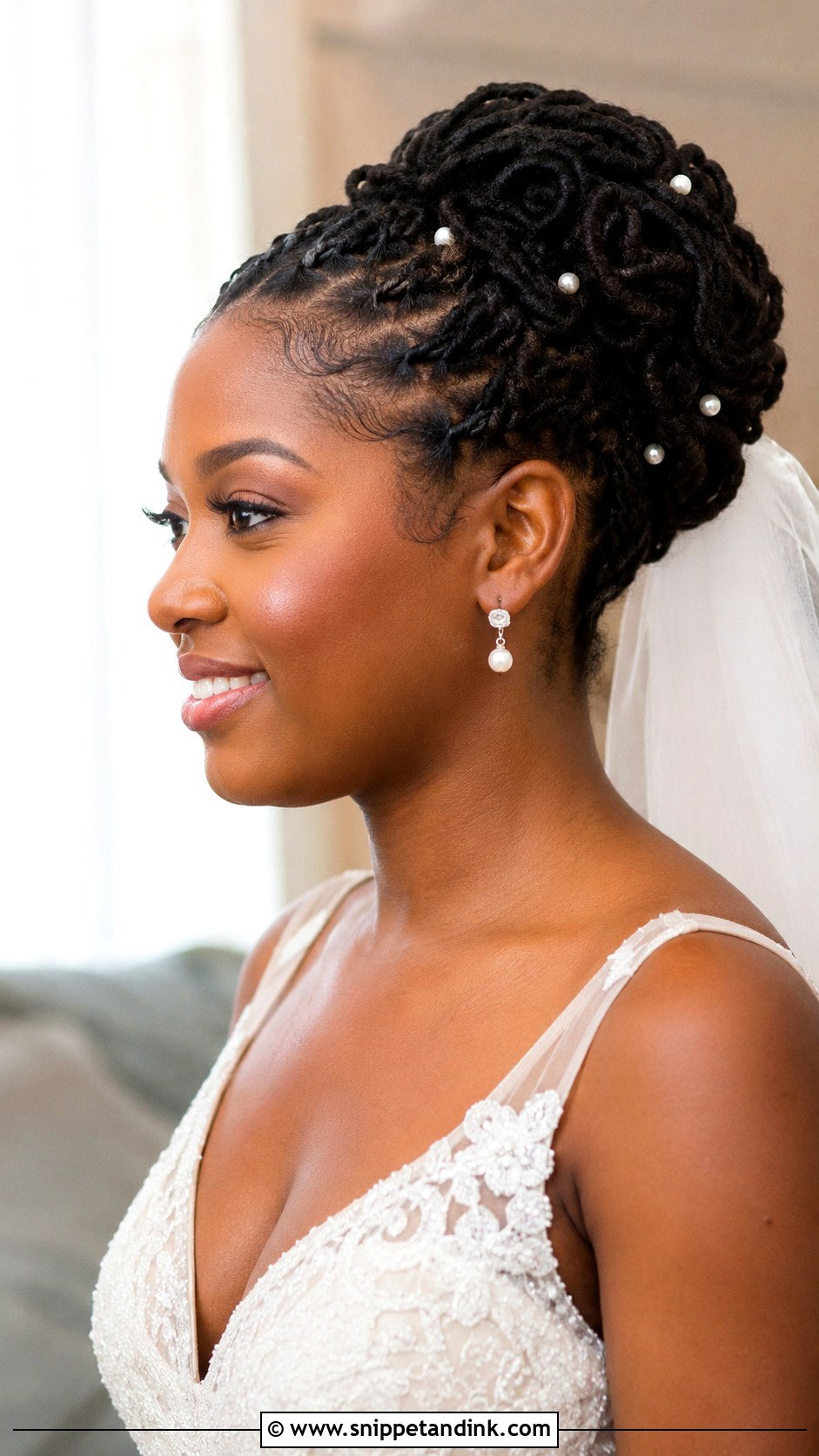 Loc Bun Wedding Hairstyle - Snippet and Ink - 15 Wedding Hairstyles Black Women Locs