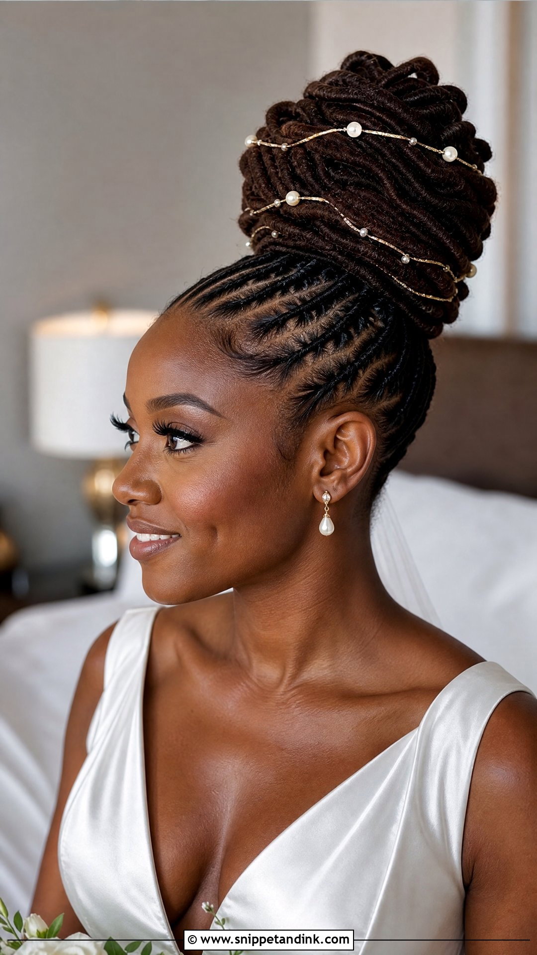 Loc Bun Wedding Updo - Snippet and Ink - 20 Wedding Updo Hairstyles Black Women