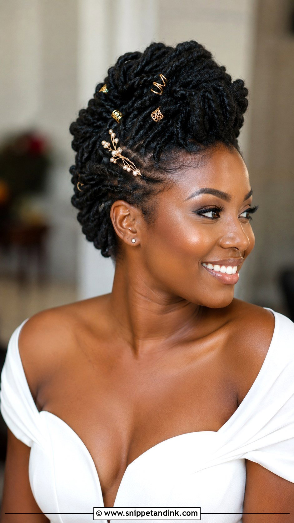 Loc Faux Hawk - Snippet and Ink - 30 Dreadlock Wedding Hairstyles
