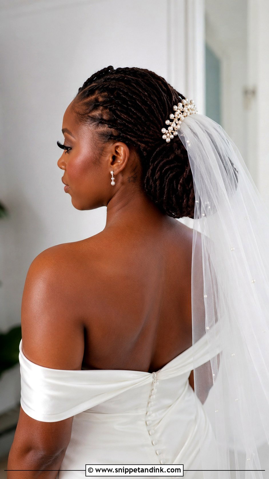 Loc Faux Hawk - Snippet and Ink - 25 Locs Wedding Hairstyles Brides