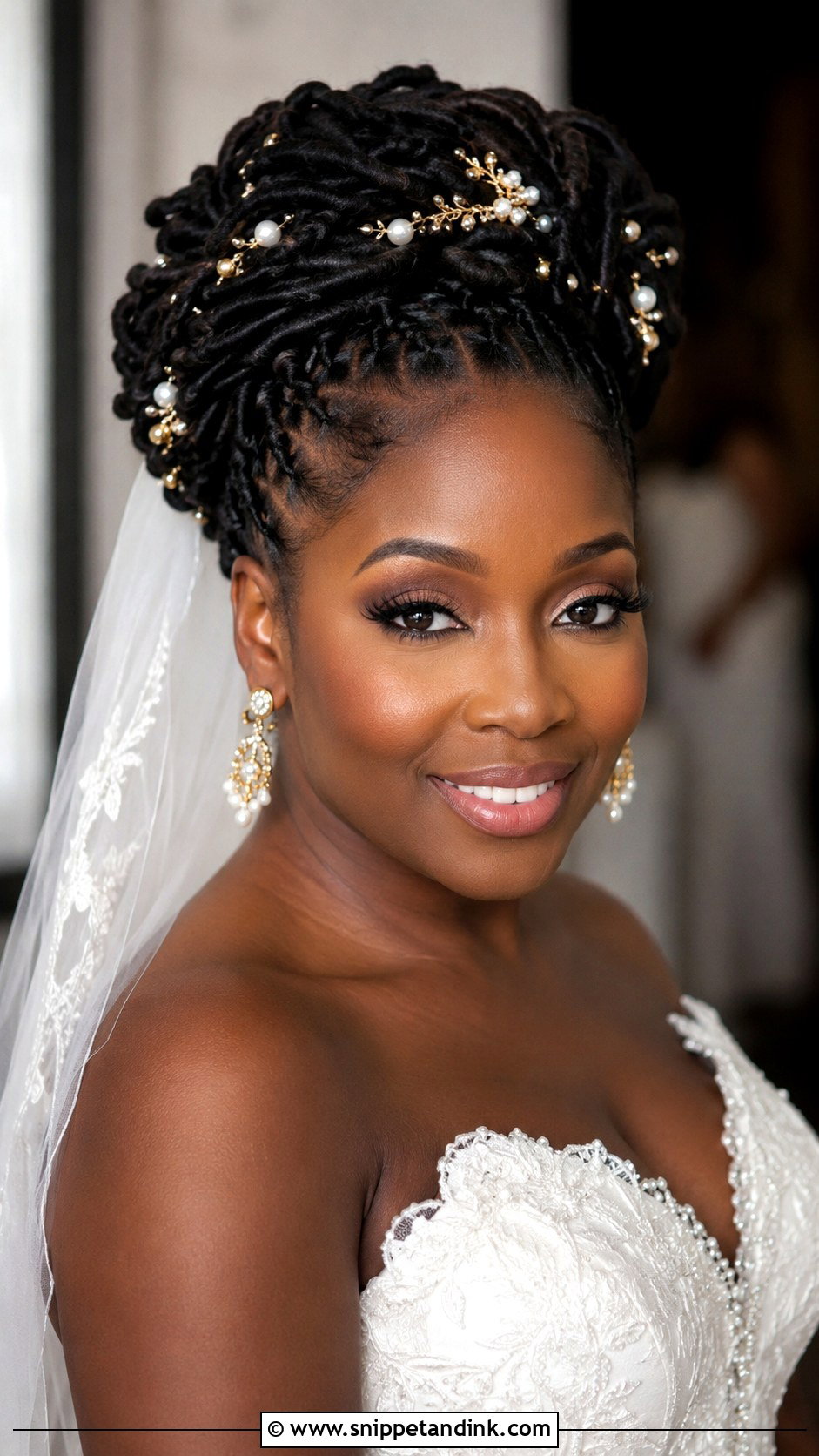 Loc Updo for Wedding - Snippet and Ink - 20 Natural Hairstyles for Wedding