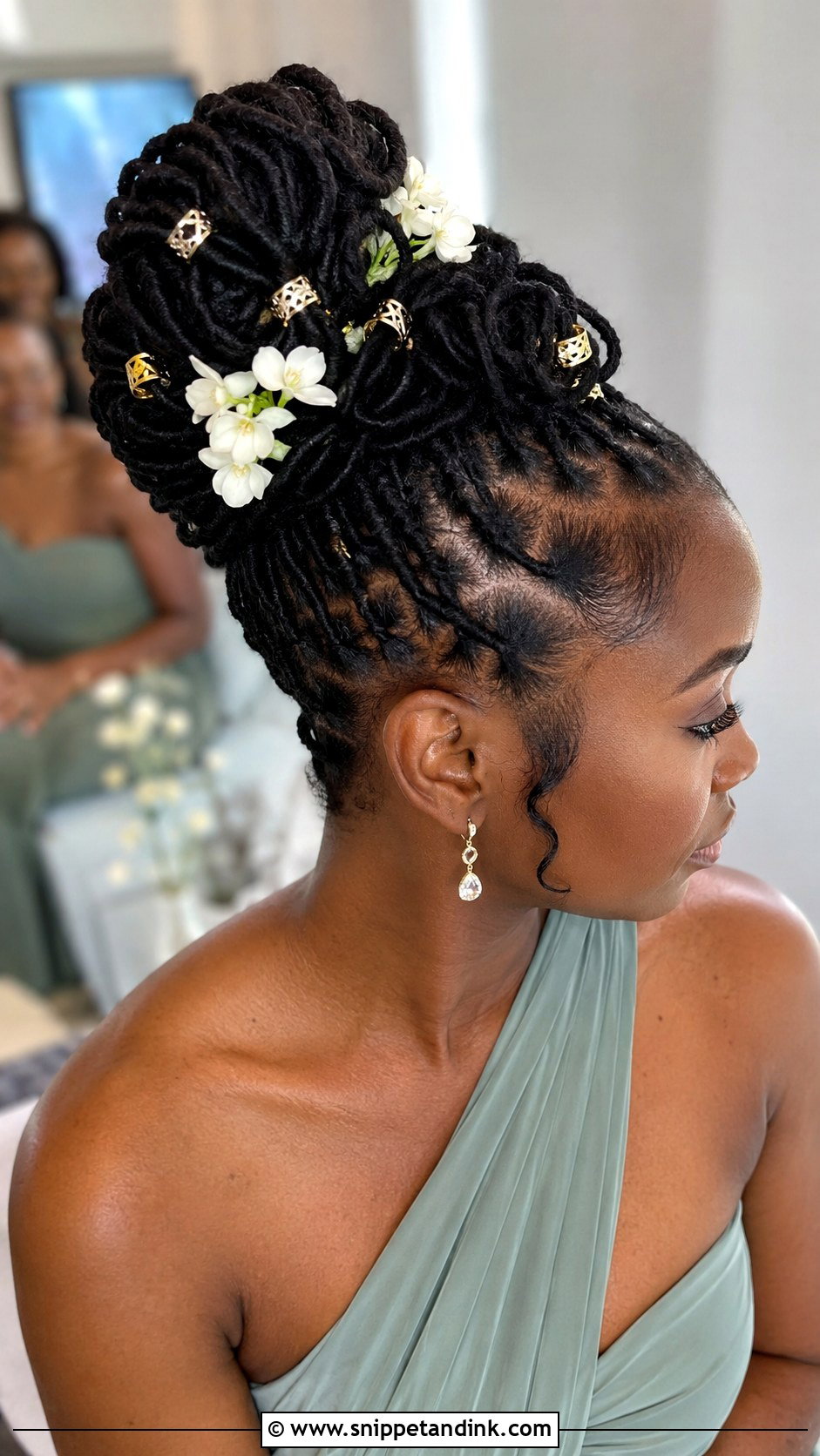 Loc Updo for Wedding Guest - Snippet and Ink - 25 Wedding Guest Hairstyles Black Women