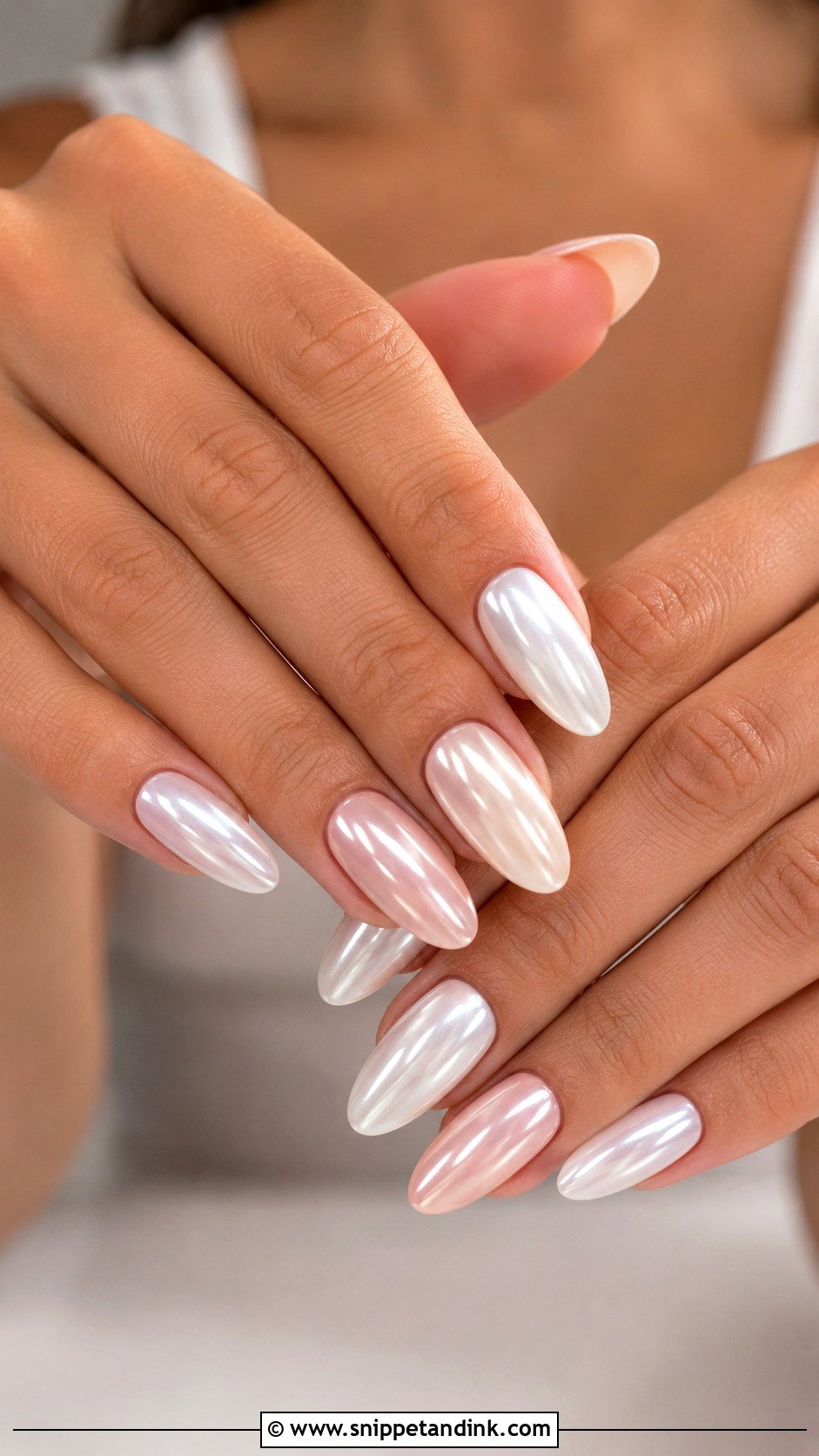 Long Almond Wedding Nails - Snippet and Ink - 20 Long Wedding Nails