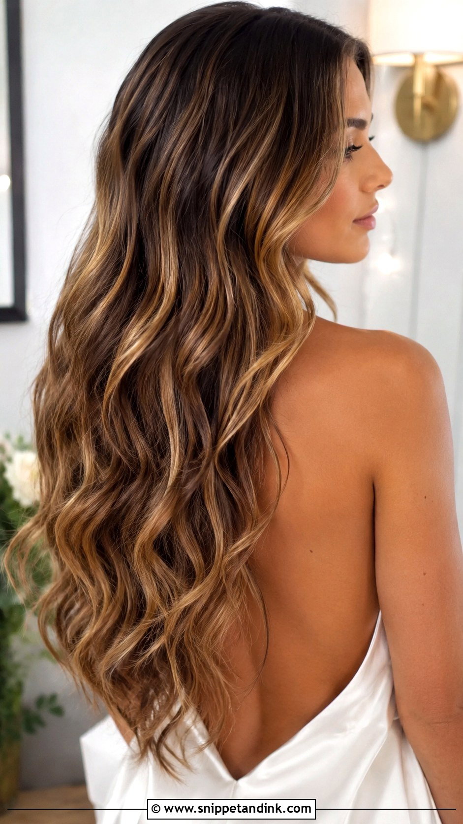 Long Beach Waves Bridal Hair - Snippet and Ink - 20 Beach Waves Bridal Hair