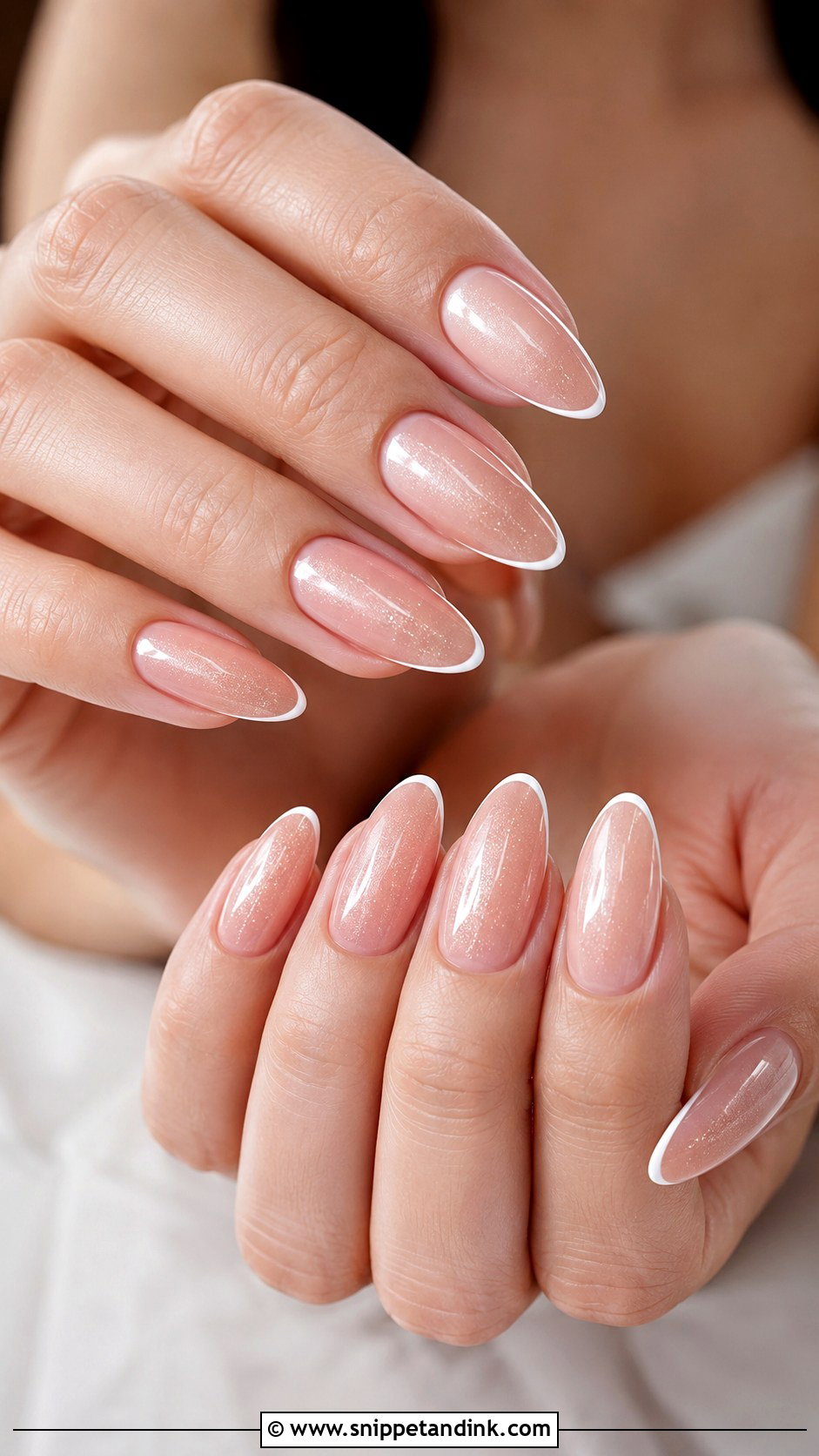 Long Blush Wedding Nails - Snippet and Ink - 20 Long Wedding Nails