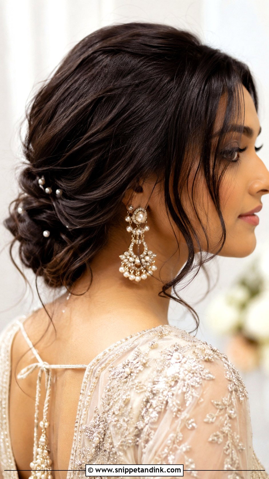Long Bob Wedding Hairstyle With Low Twist - Snippet and Ink - 15 Long Bob Hairstyles for Wedding
