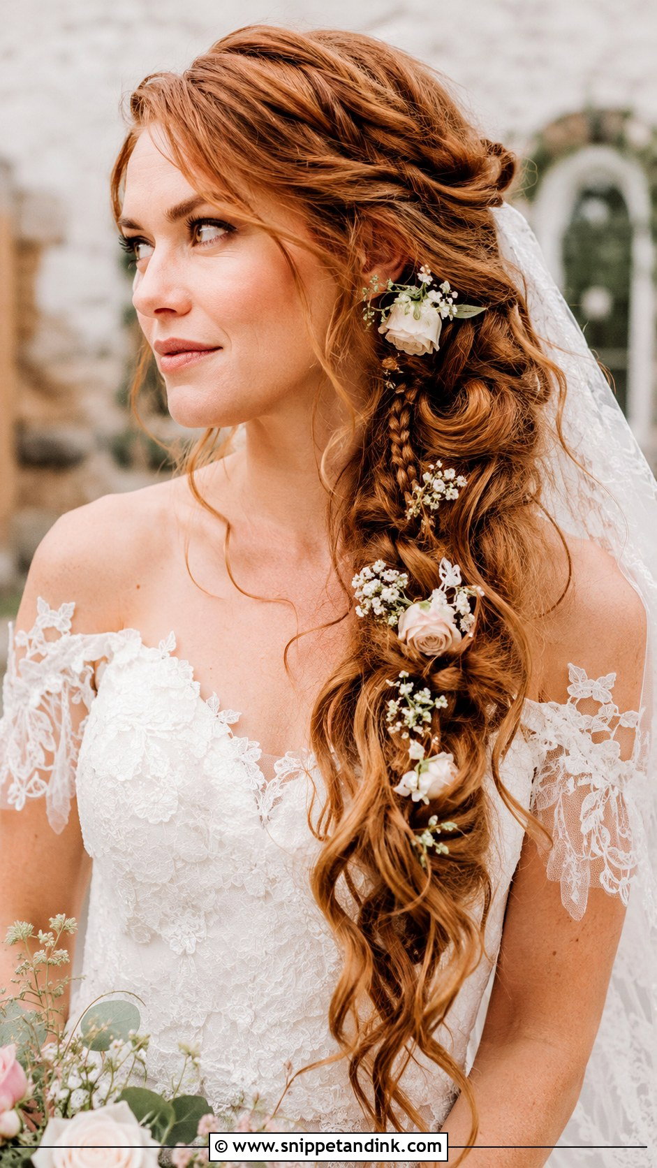 Long Bohemian Braid - Snippet and Ink - 35 Bridal Hair Down Ideas