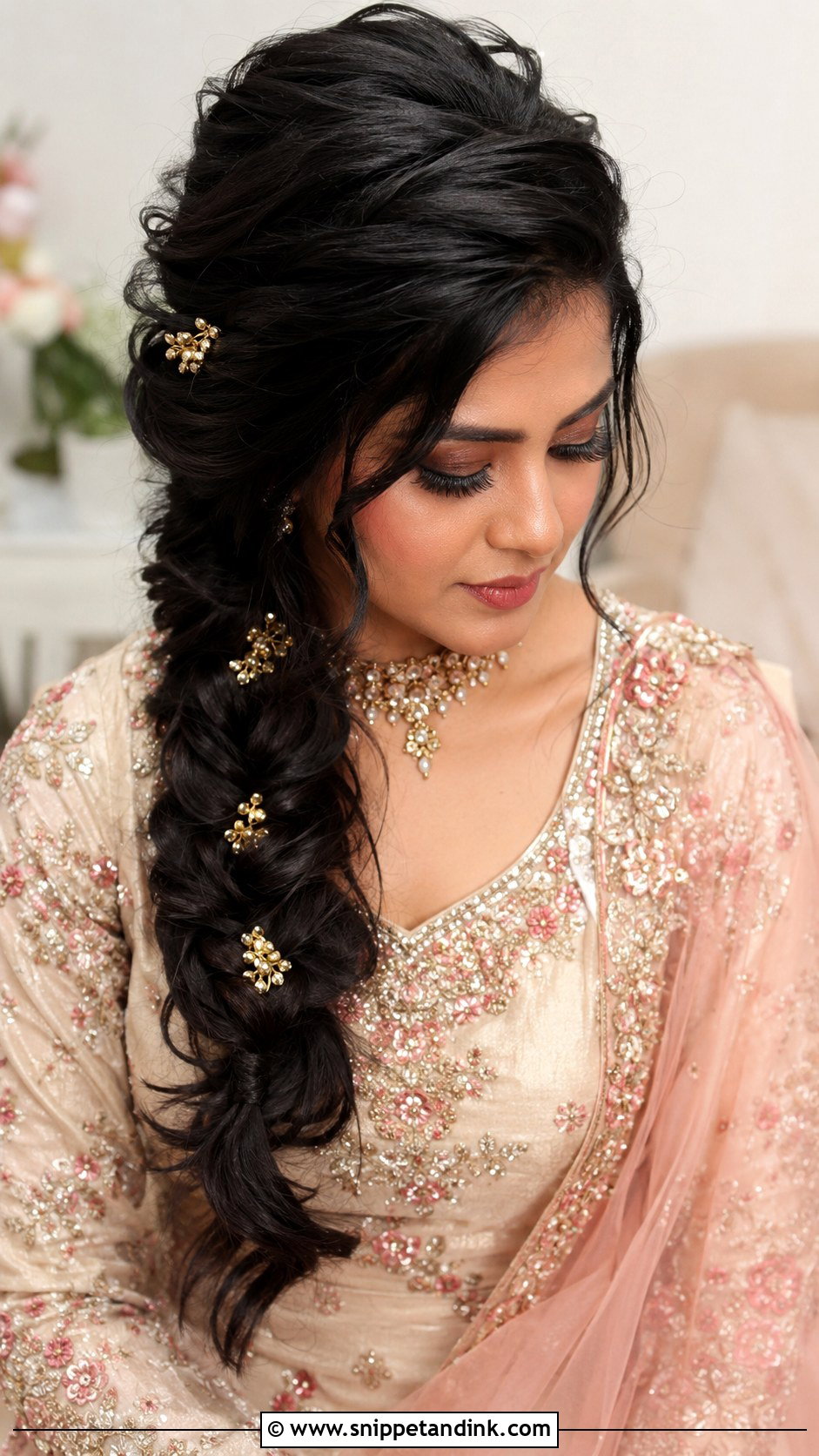 Long Braid Engagement Hairstyle - Snippet and Ink - 20 Bridal Hairstyle for Engagement Ideas