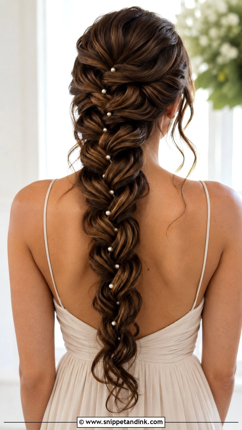 Long Braided Bridesmaid Hairstyle - Snippet and Ink - 20 Bridesmaid Hairstyles with Braids