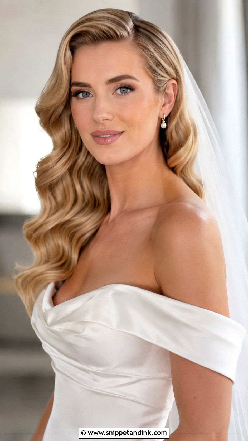 Long Bridal Hollywood Waves - Snippet and Ink - 15 Long Bridal Wedding Hairstyles