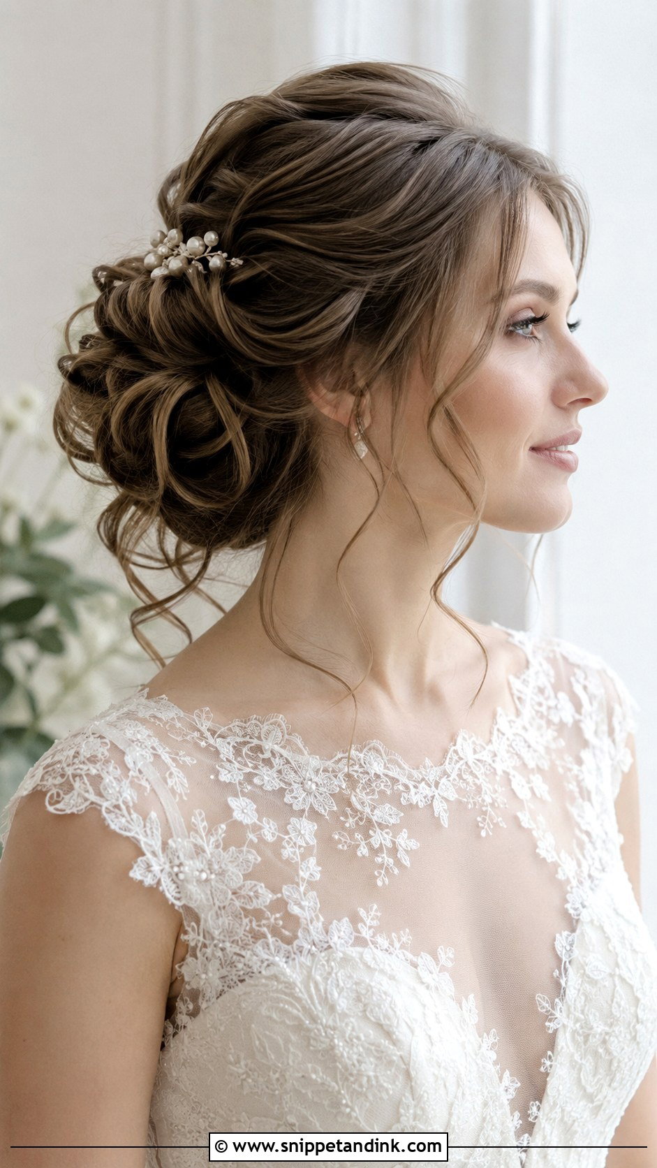 Long Bridal Soft Updo - Snippet and Ink - 20 Long Bride Hair Ideas