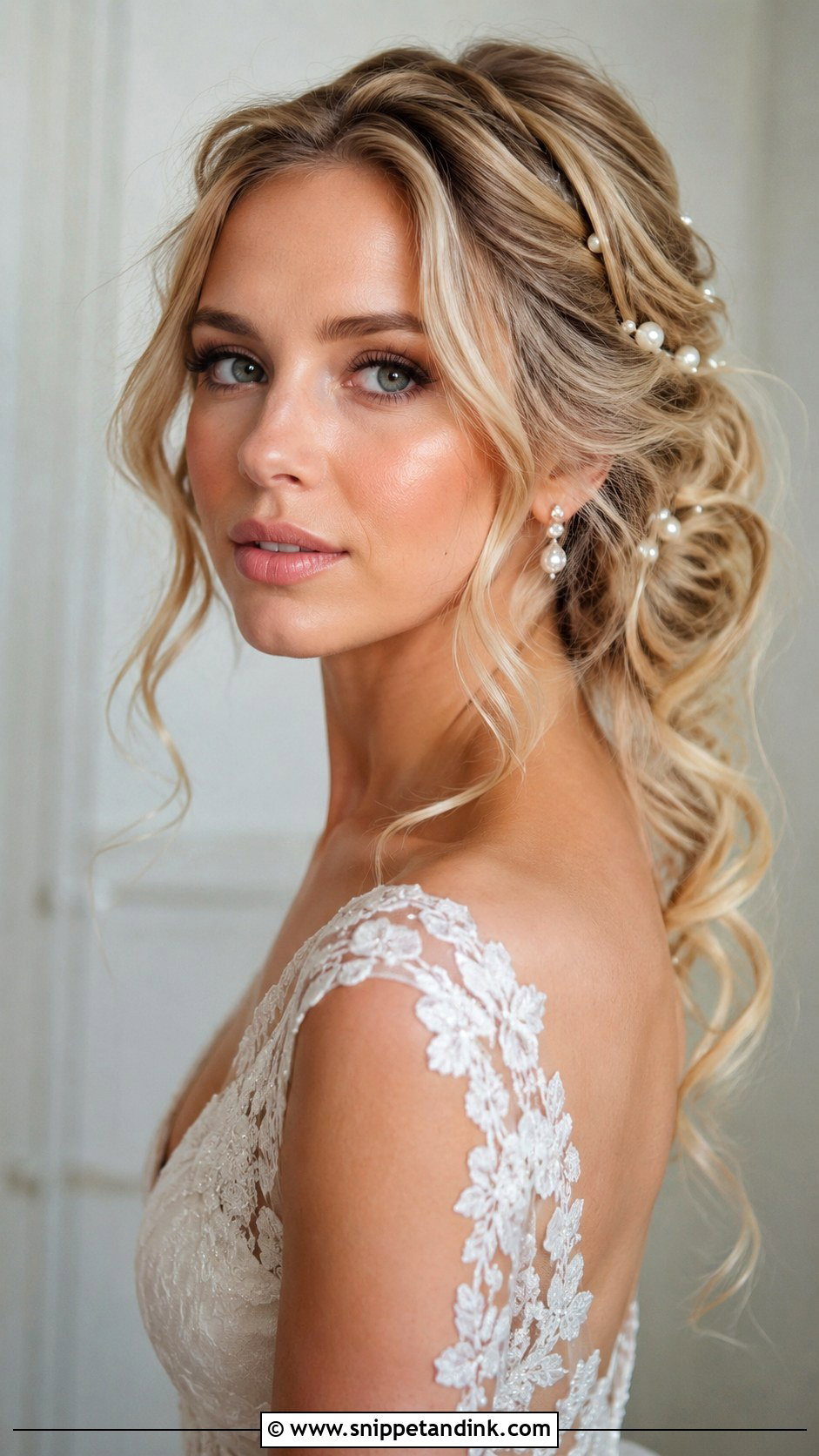 Long Bridal Textured Updo - Snippet and Ink - 15 Long Bridal Wedding Hairstyles