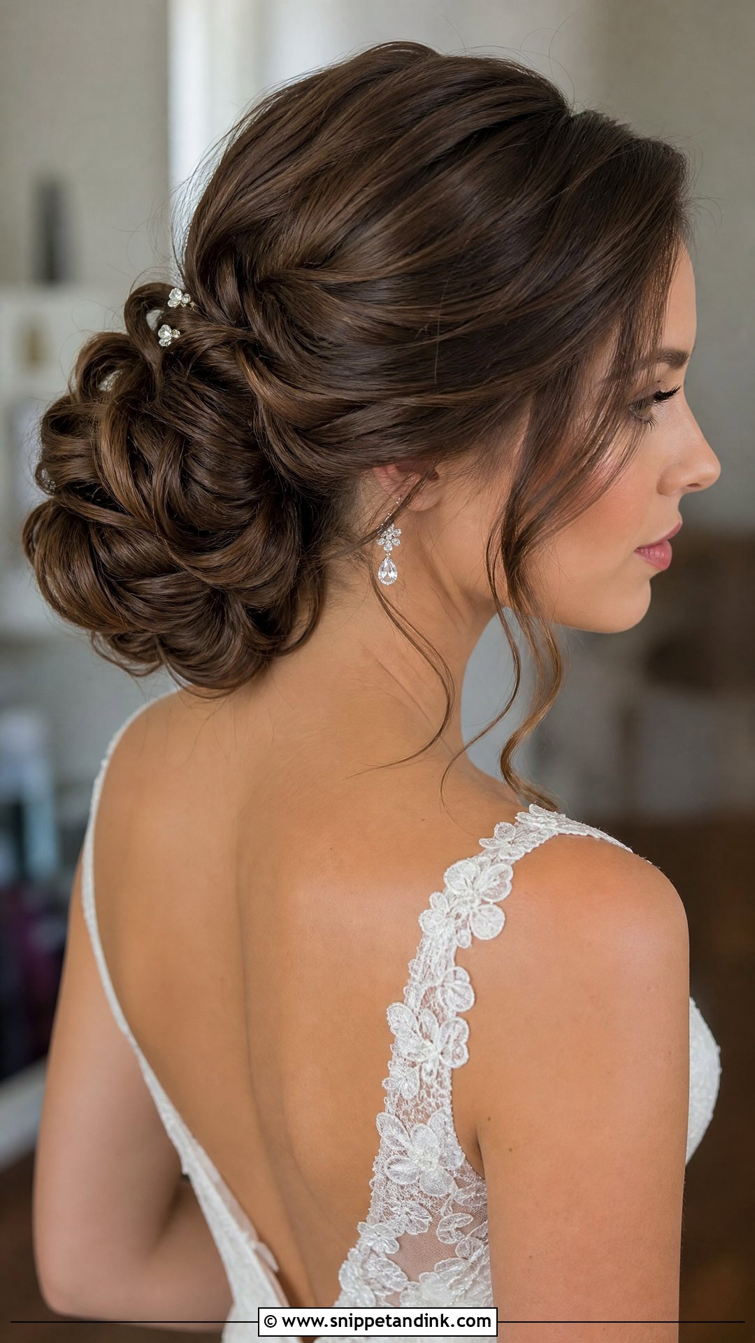 Long Bridal Updo Brown Hair - Snippet and Ink - 15 Bridal Updo Brown Hair Ideas