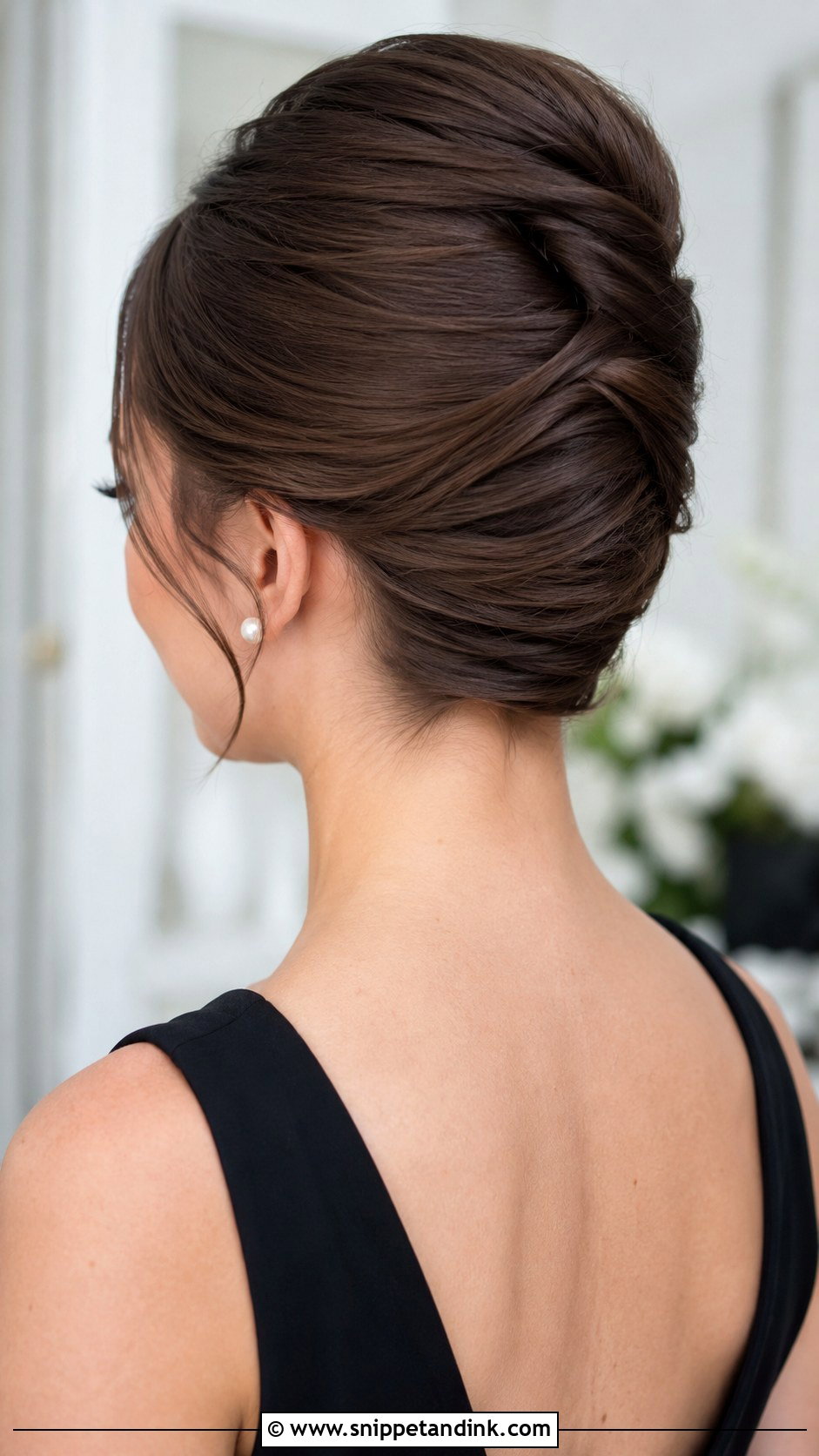 Long Bridesmaid French Twist - Snippet and Ink - 20 Long Hairstyles for Bridesmaids