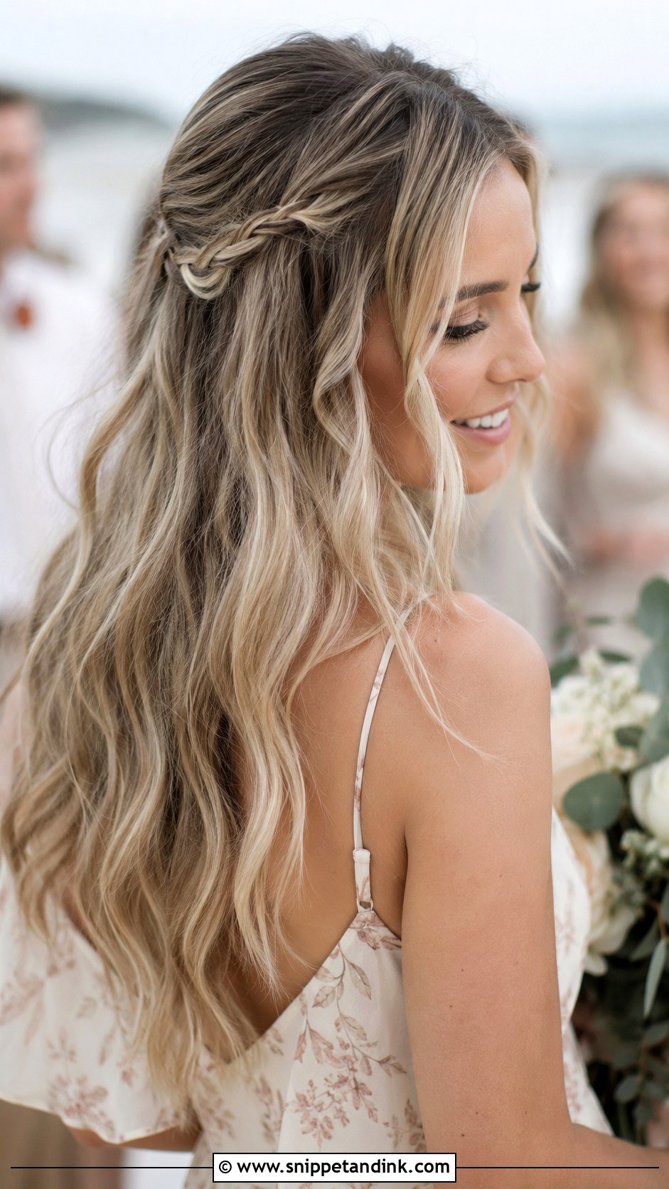 Long Bridesmaid Hair Down With Boho Waves - Snippet and Ink - 25 Bridesmaid Hair Down Long Ideas