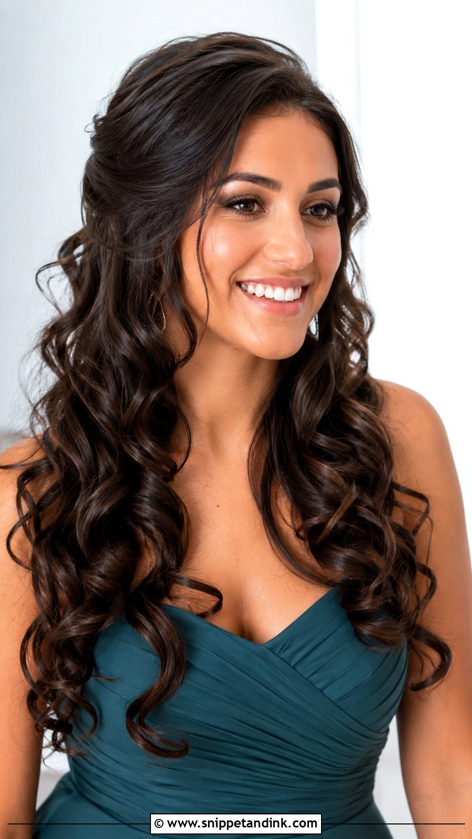 Long Bridesmaid Hair Down With Loose Ringlets - Snippet and Ink - 25 Bridesmaid Hair Down Long Ideas