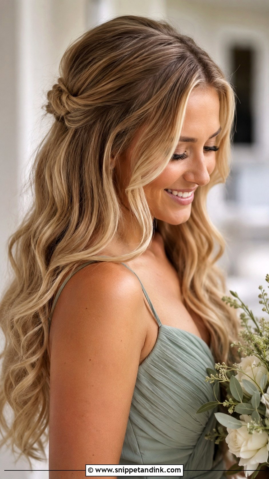 Long Bridesmaid Hair Down - Snippet and Ink - 20 Simple Bridesmaid Hairstyles Down
