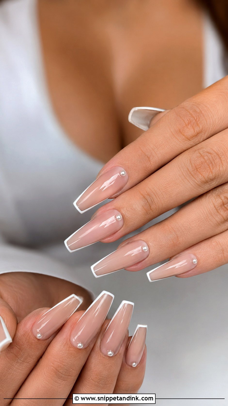 Long Coffin Wedding Nails - Snippet and Ink - 20 Long Wedding Nails