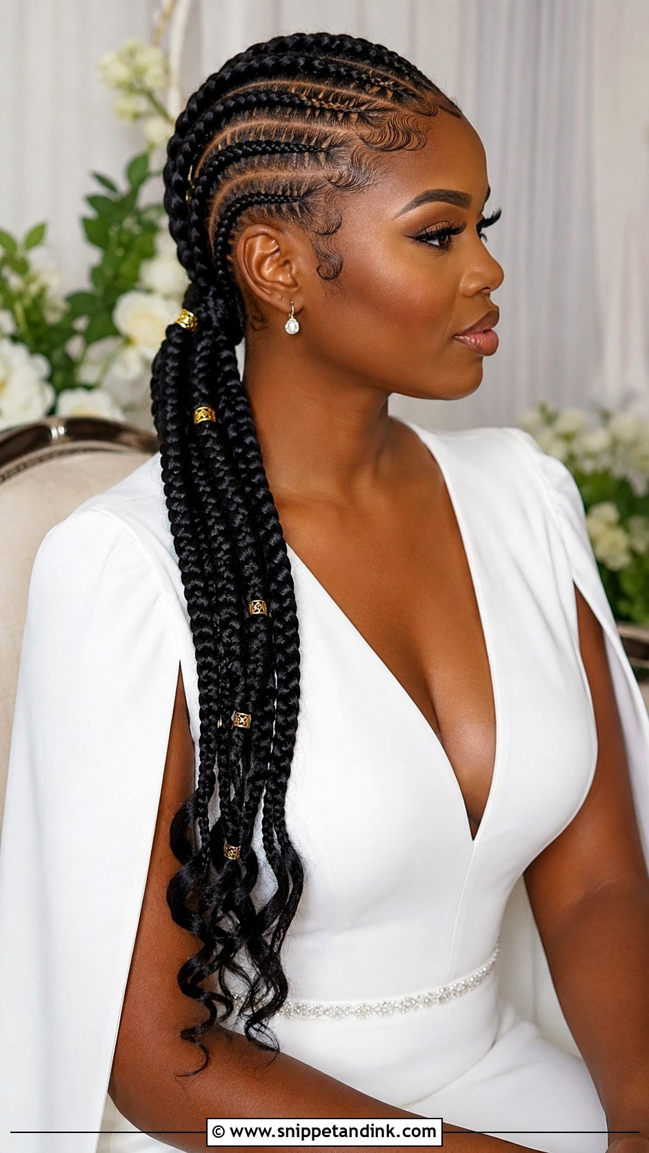 Long Cornrow Braid Wedding Hair - Snippet and Ink - 15 Long Braid Hairstyles Wedding
