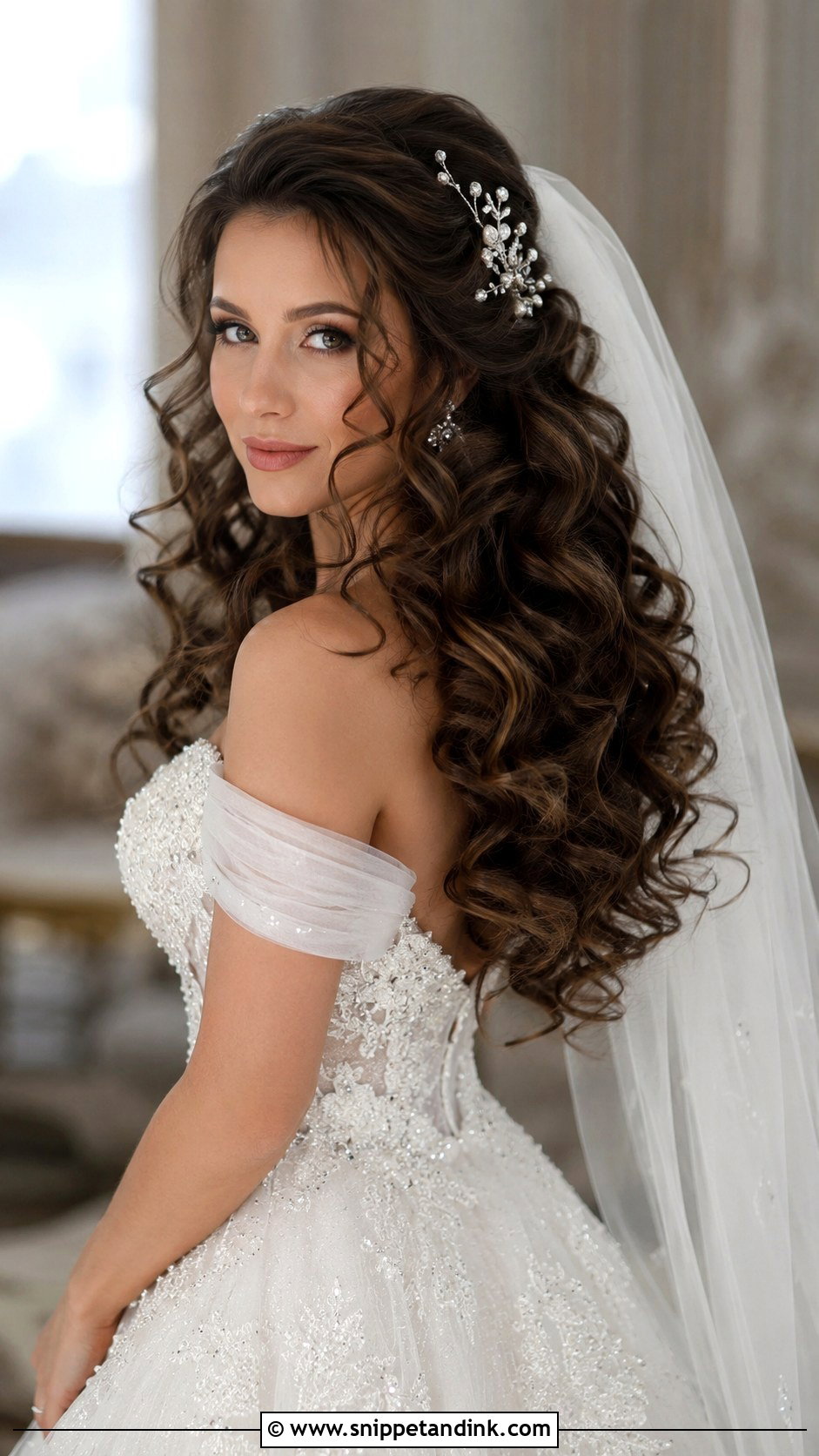 Long Curls Wedding Hairstyle - Snippet and Ink - 30 Wedding Hairstyles Down