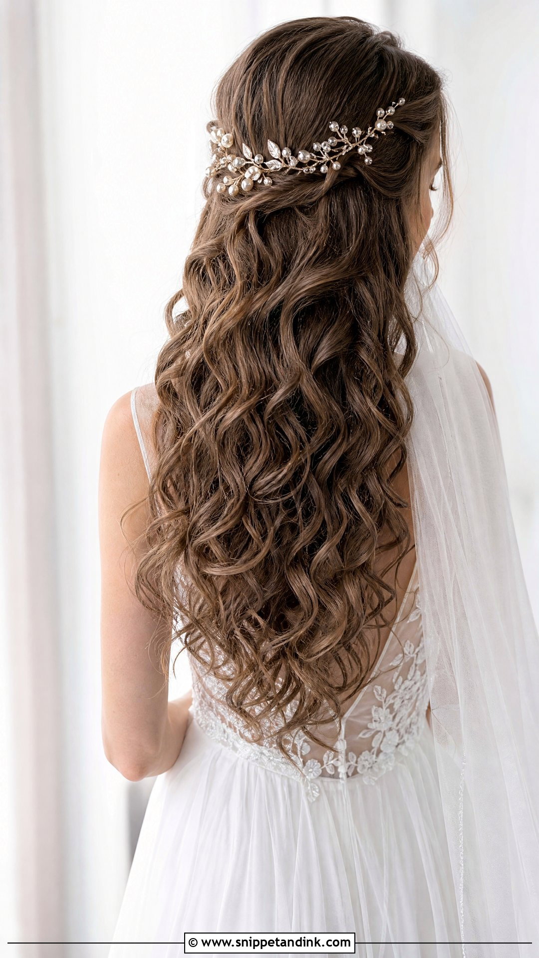 Long Curly Wedding Hair - Snippet and Ink - 15 Curly Hairstyles for Wedding Bride