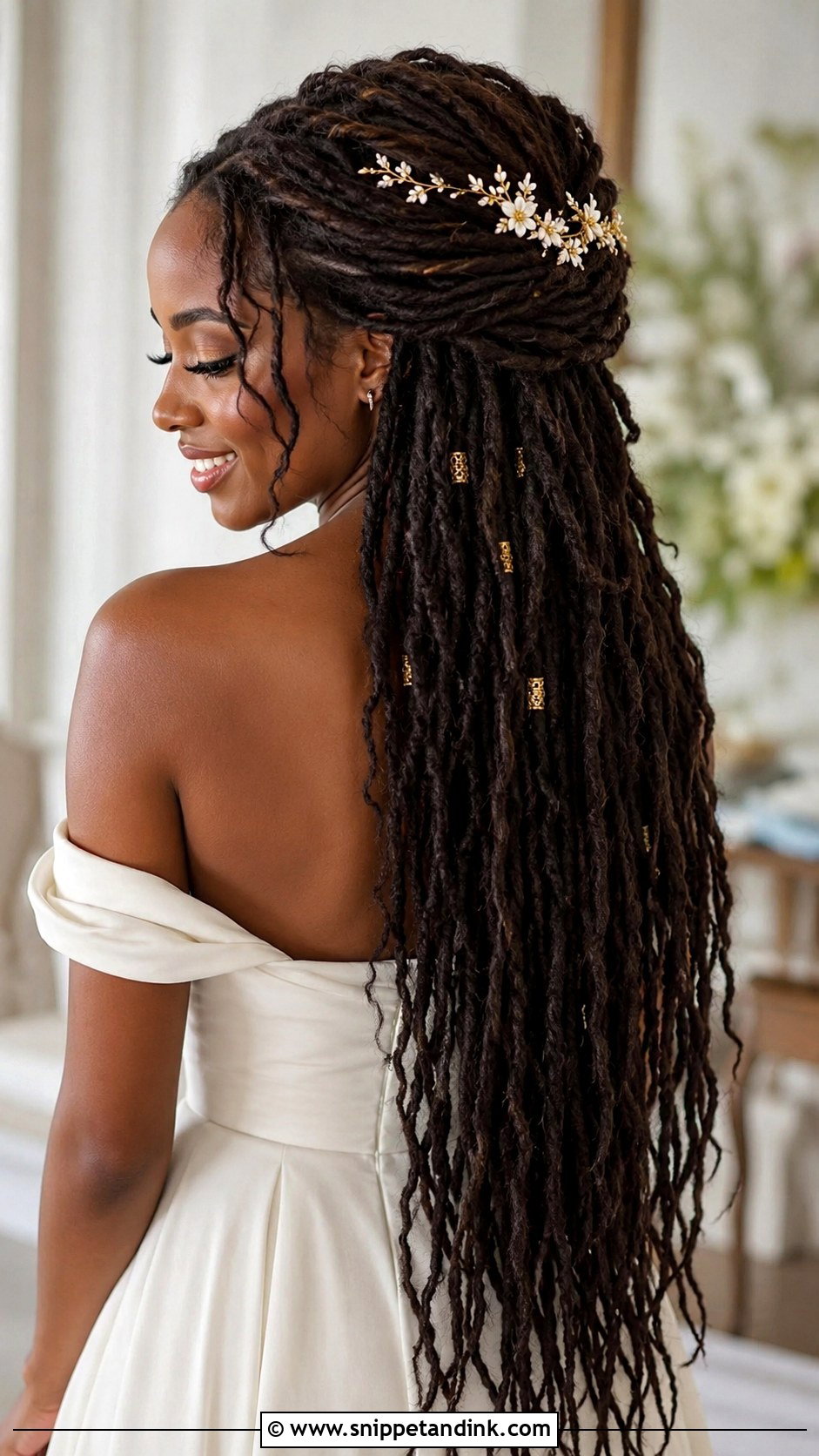 Long Dreadlock Wedding Hairstyle - Snippet and Ink - 20 Dreadlock Wedding Hairstyles Black Women