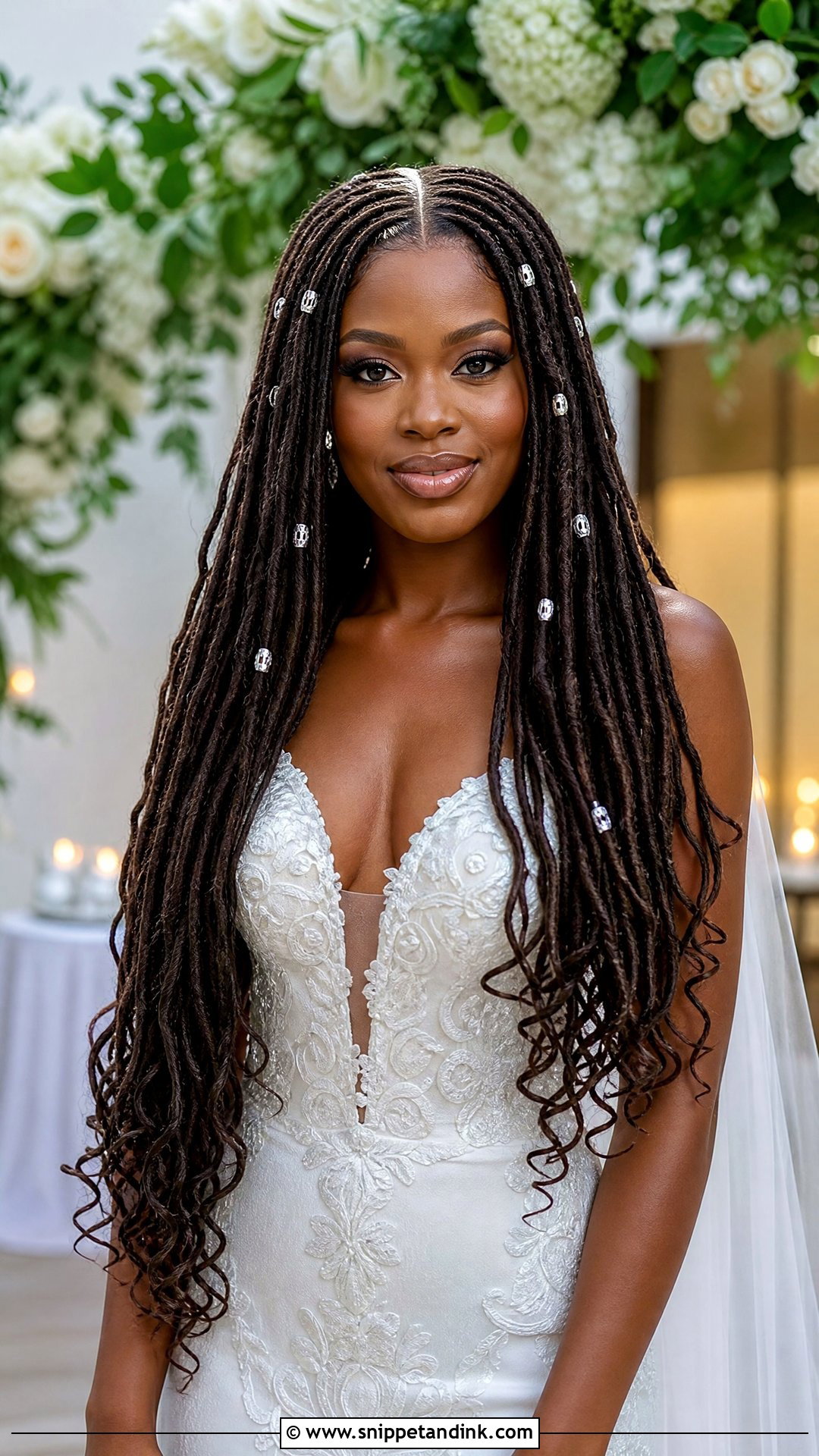 Long Dreadlocks Wedding Hairstyle - Snippet and Ink - 15 Dreads Dreadlocks Wedding Hairstyles
