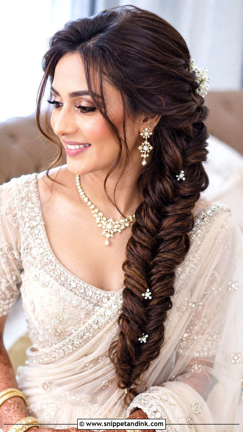 Long Fishtail Braid Wedding Hairstyle - Snippet and Ink - 15 Stylish Hairstyles for Wedding