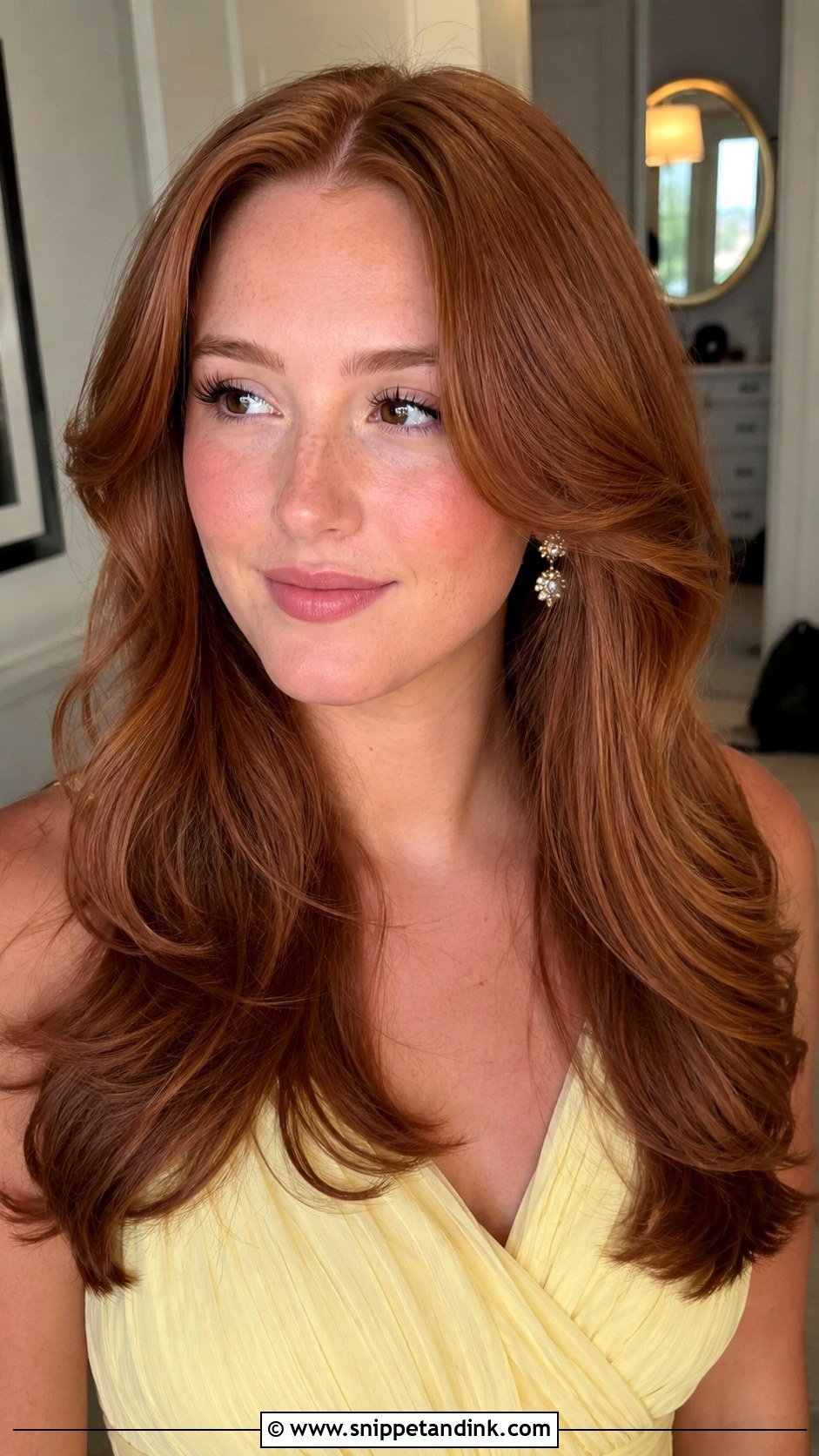 Long Hair Bouncy Blowout For Wedding Guest - Snippet and Ink - 15 Wedding Guest Hair Ideas Long