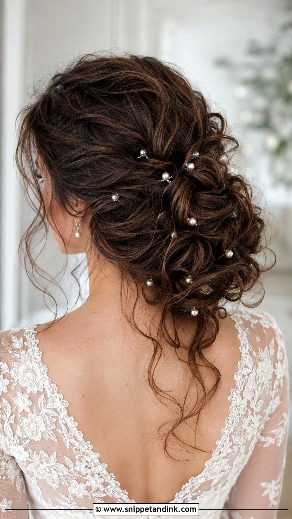 Long Hair Bridal Textured Updo - Snippet and Ink - 20 Long Hair Bridal Hair Ideas