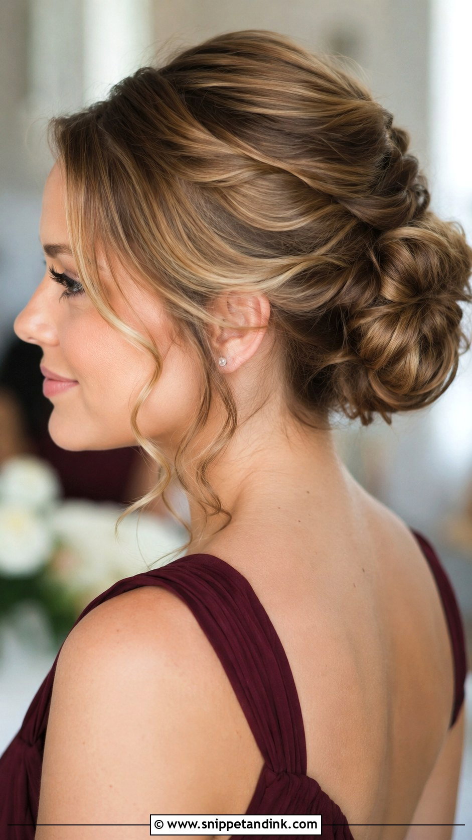 Long Hair Bridesmaid Updo - Snippet and Ink - 20 Updo Hairstyles for Bridesmaids