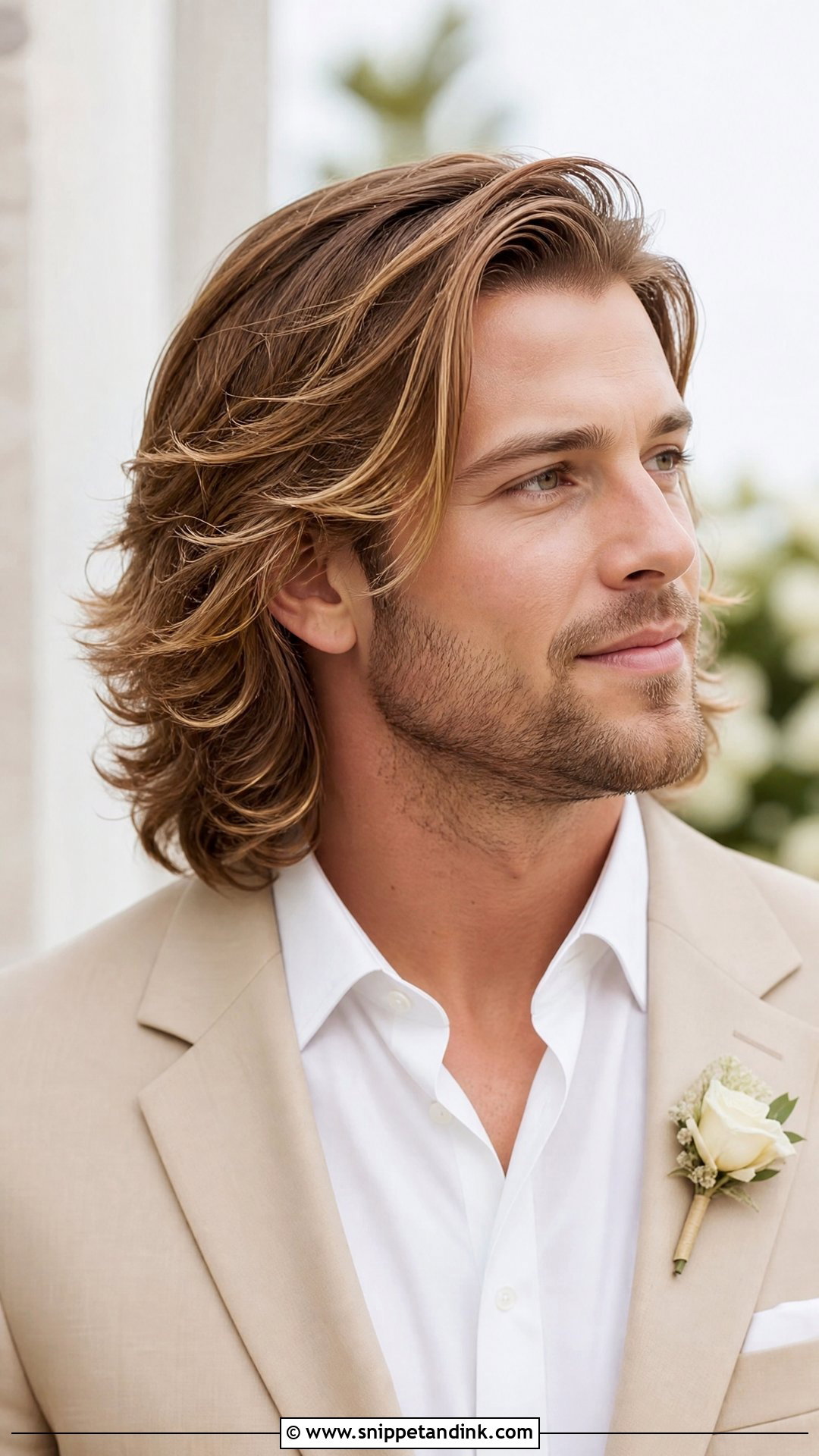 Long Hair Groom Wedding Hairstyle - Snippet and Ink - 15 Groom Wedding Hairstyle Men Ideas